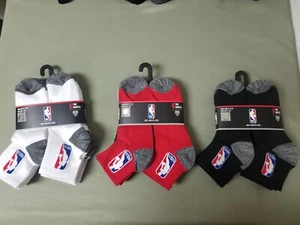 New Kids NBA 6 Pair Quarter Socks.   3 Colors To Choose. - Picture 1 of 7