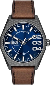 Diesel Scraper Herrenuhr mit Edelstahlarmband oder Lederband - Bild 1 von 12
