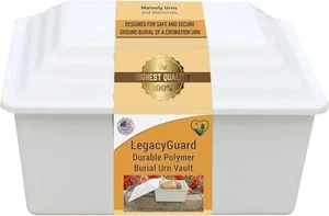 Voûte d'urne funéraire polymère durable Safeguard - Voûte d'urne pour enterrement au sol d'O... - Photo 1/8