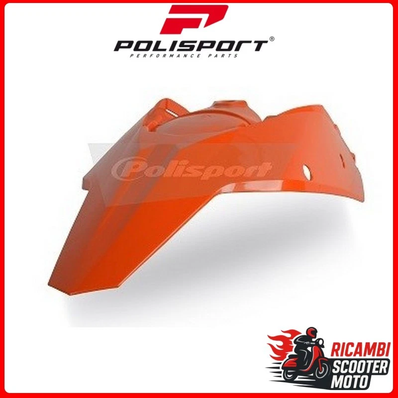 PARAFANGO POSTERIORE CON PORTANUMERI LATERALI ARANCIONE KTM 150 SX 2009-2010 P85 Foto 1 de 1