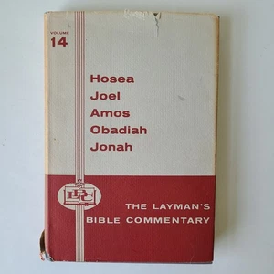 Vintage Christian Book Layman's Bible Commentary 14 Hosea Joel Amos Obadiah Jona - Picture 1 of 8