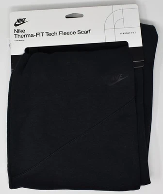 Nike Therma-Fit Tech Polar Invierno Bufanda Clima Frío Negro N1008816013 Nuevo Foto 1 de 4