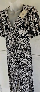 Faherty SORRENTO NAVY HAWAIIAN Floral Womens Dress Sz XS NWT - Picture 1 of 11