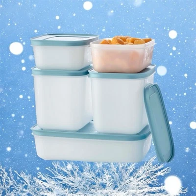 Tupperware Gefrierdosen Eiskristall Set (5) Gefrierset Gefrierbehälter NEU - Bild 1 von 2