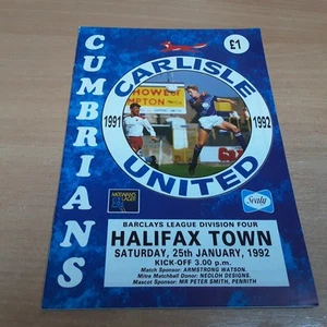 Carlisle United v Halifax Town (D4), 25/1/1992 - Imagen 1 de 2