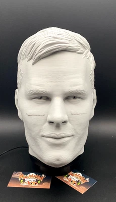 Tom Brady NFL Busto Soporte para Auriculares - Super Bowl Fútbol - Busto Pintable Regalo Foto 1 de 4