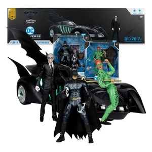 Batman Forever Batmobile mit Alfred Pennyworth, Batman und The Riddler Konvolut - Bild 1 von 8