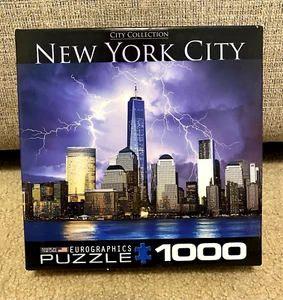 EUROGRAPHICS NEW YORK WORLD TRADE CENTER 1000 PIECE PUZZLE 19.25IN X 26.5IN - Picture 1 of 9