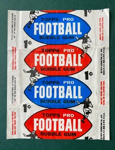 1957 Topps Football Wax Pack Wrapper Fantastic Shape Vintage Original Amazing - Bild 1 von 2