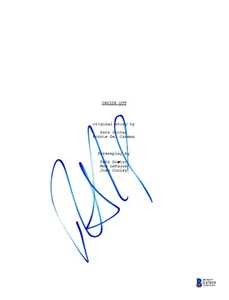 RICHARD KIND SIGNED INSIDE OUT SCRIPT BECKETT BAS AUTOGRAPH AUTO COA - Picture 1 of 1