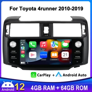 Carplay 4+64G For Toyota 4runner 2010-19 Android 12 Car Radio Stereo GPS NAVI 4G - Picture 1 of 11