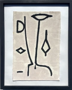 Paul Klee Canvas Original Painting Artwork Art Minimalism Black White Unique C39 - Picture 1 of 7