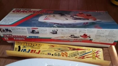 ABC HOBBY RC boat  HYPER CRACKERBOX Motor and amp 50A included Servo used FUTABA - Image 1 of 4