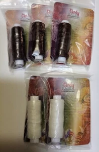 Waxed Nylon Thread -2- White And 3 Brown. - 25 Yards - Tandy Leather - Picture 1 of 3