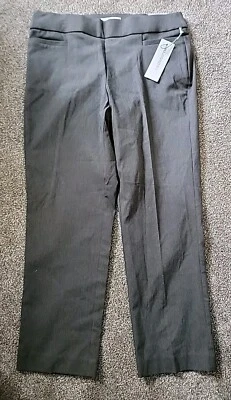 Liz Claiborne Charcoal Heather Dress Pants 10P Short Straight Leg, Mid-Rise NWT - Image 1 of 4