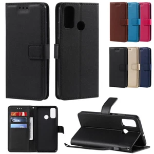 Leather Wallet Flip Phone Cover Case For Huawei Y6P P40 P30 P20 Pro P10 P9 Lite - Picture 1 of 19