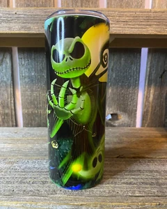 Green Jack, Nightmare Before Christmas 20 oz. oz 20oz Skinny Sublimation Tumbler - Picture 1 of 6