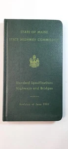 1968 State Of Maine Highway Commission Standard Specifications Highways Bridges - Picture 1 of 11