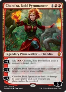 MTG - CHANDRA, BOLD PYROMANCER (Foil) - Dominaria (M) - Picture 1 of 2