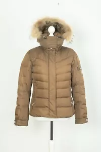 -Women's Bogner Ski Puffer Winter Hooded Brown Parka Jacket Size 36 US 6 - Picture 1 of 15