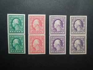 #481 #482 #483 #484 Imperforated Horizontal Line Pairs MNH OG VFXF #4 CV $162 - Picture 1 of 3