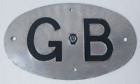 Vintage GB AA Touring Car Caravan Oval Badge Plate Great Britain Classic Car