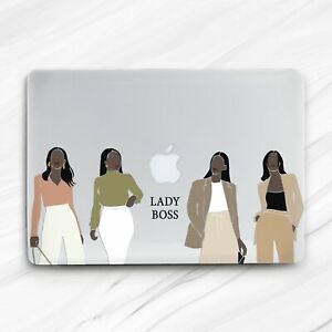 Lady Boss Black Girl Abstract Girly Hard Case For Macbook Air 13 Pro 16 13 15