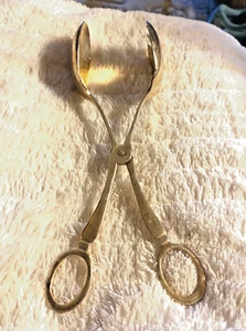 Vintage Silver-plated Serving Tongs Utensil Salad Fruit Ice Dining See Photo - Picture 1 of 4