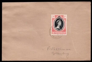 Falkland Islands - 1953 QE2 Coronation First Day Cover - Picture 1 of 2