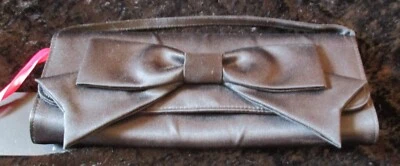 Новый с Ярлыками Hollywould для Target черный атлас вечер застежки с черный атласный бант и ручка - Изображение 1 из 4