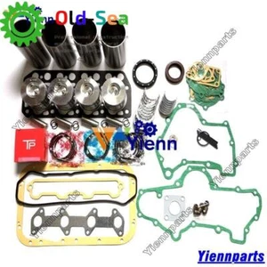 Fit For Mitsubishi K4D Overhaul Rebuild Kit Piston Ring Liner Gasket Bearing Set - Picture 1 of 6
