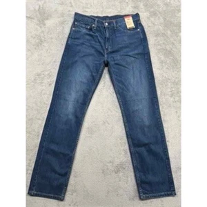 Levi's 505 Regular Fit Blue Jeans Denim Men Size Measured 36x32 - Picture 1 of 6