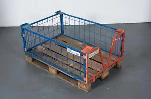 Gitteraufsatzrahmen f. Palette Palettenaufsatz Stapelbox Gitterbox 120x80x40 cm - Bild 1 von 10