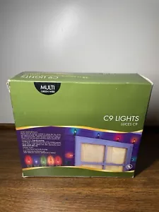 New Holiday Time C9 String Of Christmas Lights Multi-color 25 Count - Picture 1 of 4