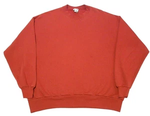 Jerzees Activewear Uomo 2X Maglione Rosso Felpa Girocollo Vuoto Vintage anni 90 - Foto 1 di 7