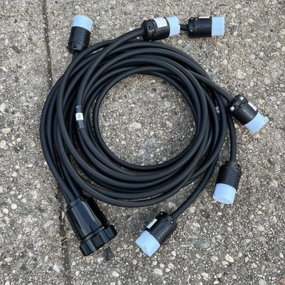 SOCAPEX 19 PIN to 6 Edison Female Breakout Staggered 2 ,4, 6 , 8, 10, 12 ft New - Image 1 of 4