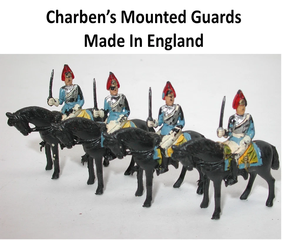 Guardias montados Charbens Inglaterra a caballo cantidad 4 de plástico Foto 1 de 4