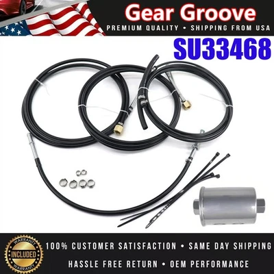 For 88-1997 Chevrolet GMC C/K Trucks GAS Tank to Engine Nylon Fuel Lines Kit Foto 1 de 4