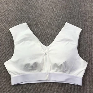 Sujetador deportivo Tommie cobre para mujer 2XL blanco soporte para hombros cremallera compresión frontal - Imagen 1 de 15