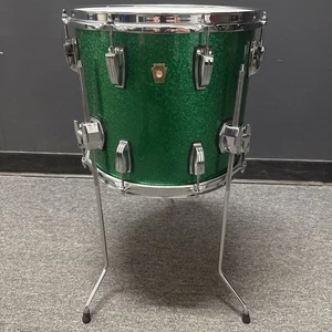 Ludwig 12x14” Classic Maple Floor Tom Green Sparkle 2022 NICE!! - Picture 1 of 13
