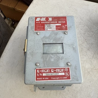 E-Mon D-Mon 480400 AC Kilowatthour Meter 4 Wire 277/480 Amp INDUSTRIAL - Image 1 of 4