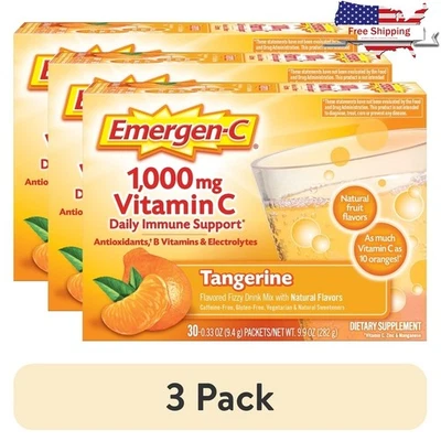 Mezcla de bebidas de vitamina C paquete de 30 antioxidantes de mandarina de apoyo inmunológico vitaminas B nuevo Foto 1 de 4