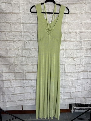 Cue Halter Neck Knit Dress In Mint. Size XL.#P7 - image 1 of 4