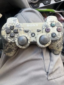 Sony PlayStation 3 DualShock Six Axis OEM Urban Camo Wireless Controller Tested - Picture 1 of 9
