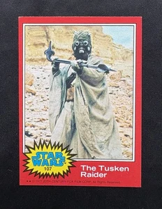 1977 Topps Star Wars Series 2 Red #107 The Tusken Raider - Picture 1 of 8