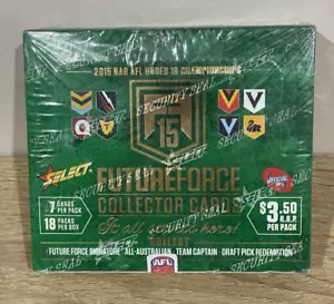 2015 Select AFL Future Force Trading Card Factory Box(18 packs)-Signature - Foto 1 di 2