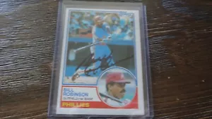 1983 TOPPS BILL ROBINSON AUTOGRAPHED BASEBALL CARD - Picture 1 of 2