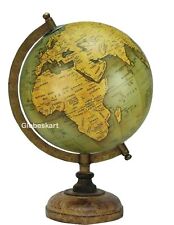 Globes World Rotating Earth Map 8 inch Golden Color Gift For Table Decor
