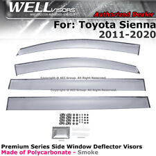 WELLvisors For Toyota Sienna 2011-2020 Side Clip on Window Side Visor Clip-on