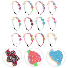 12pcs Kids Sequins Hairband - Shiny Heart Star Headband for Little Girls